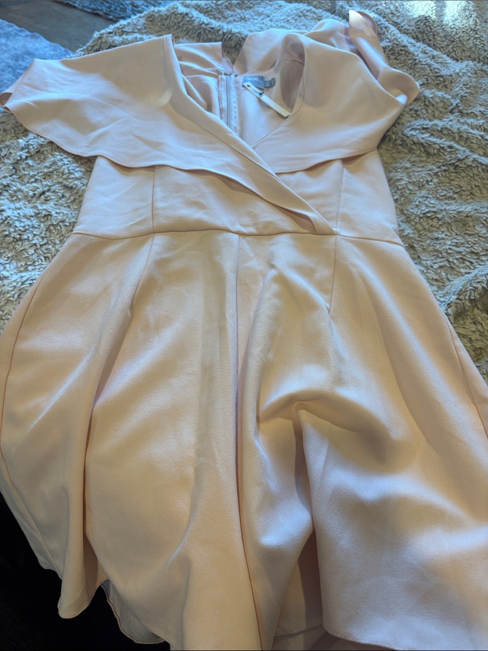 Blush Pink Off-Shoulder short set brand new